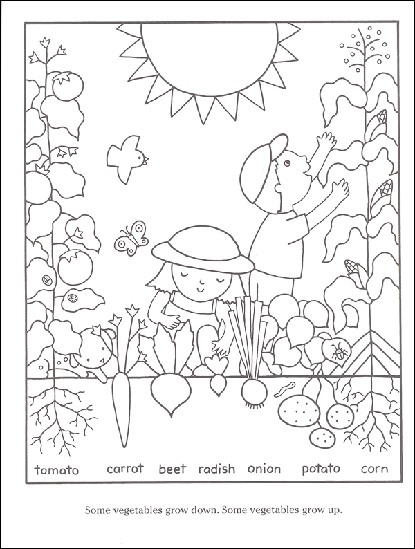 Gardening Coloring Pages for Kids