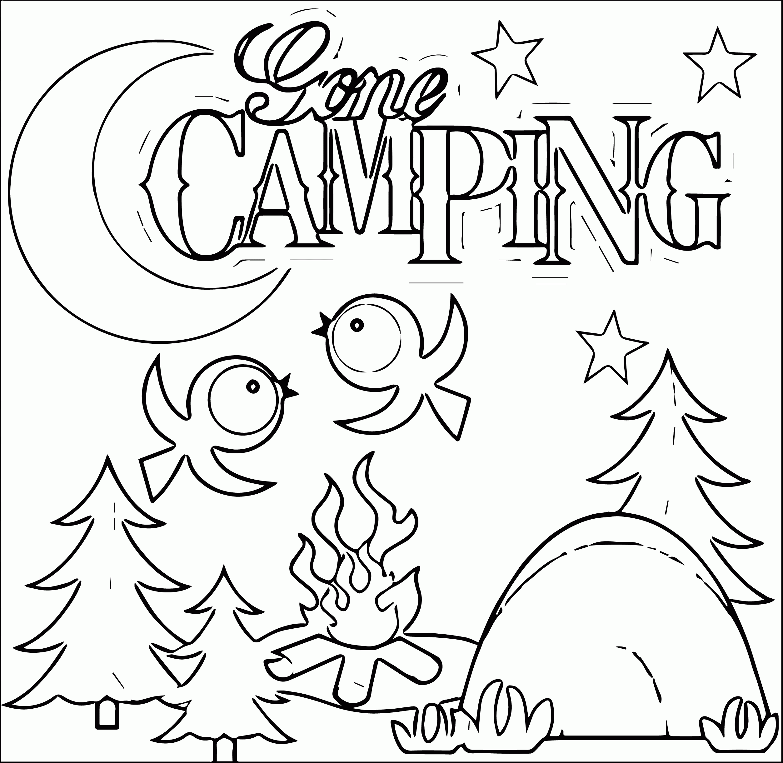 Camping Coloring Pages - Best Coloring Pages For Kids