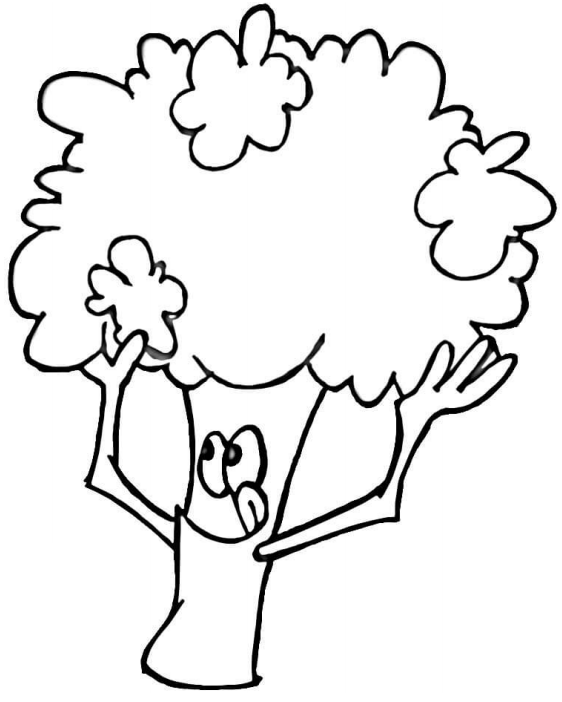 Happy Broccoli Coloring Page