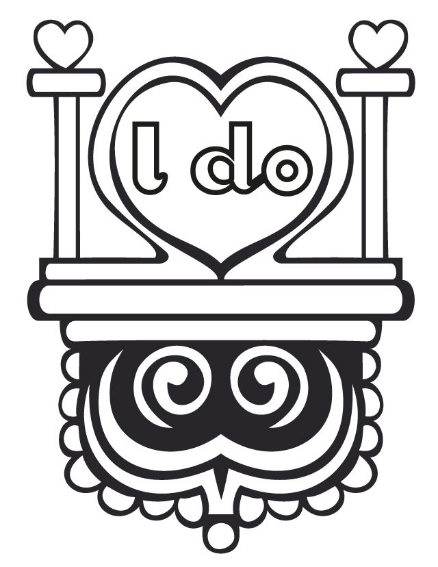 I do - Wedding Coloring Pages
