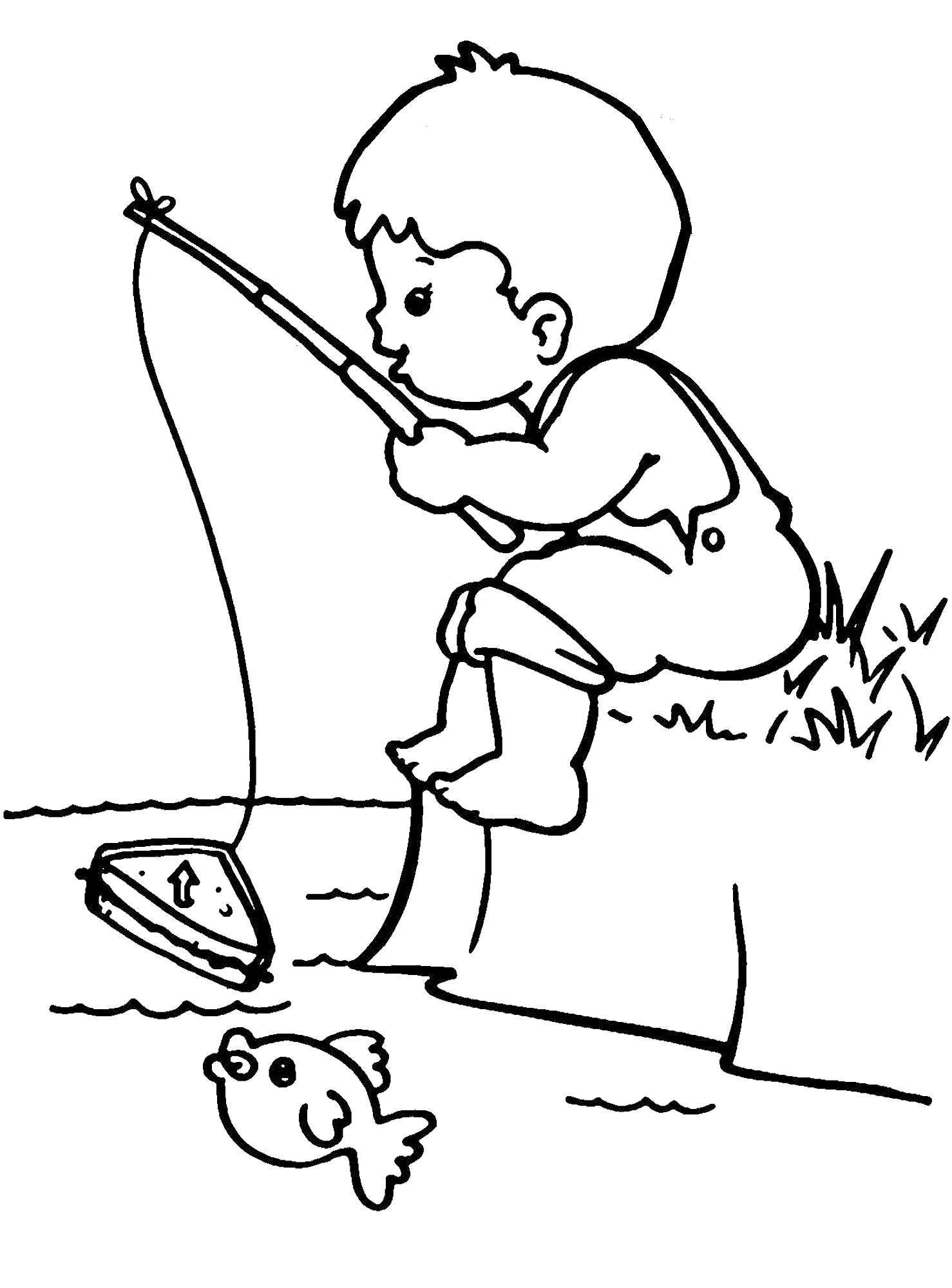 Free Printable Coloring Pages Of Fishing Fishing Coloring Pages Radar 