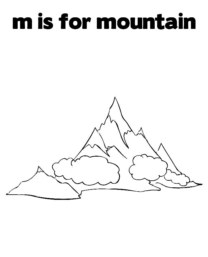 Mountains Coloring Pages Best Coloring Pages For Kids