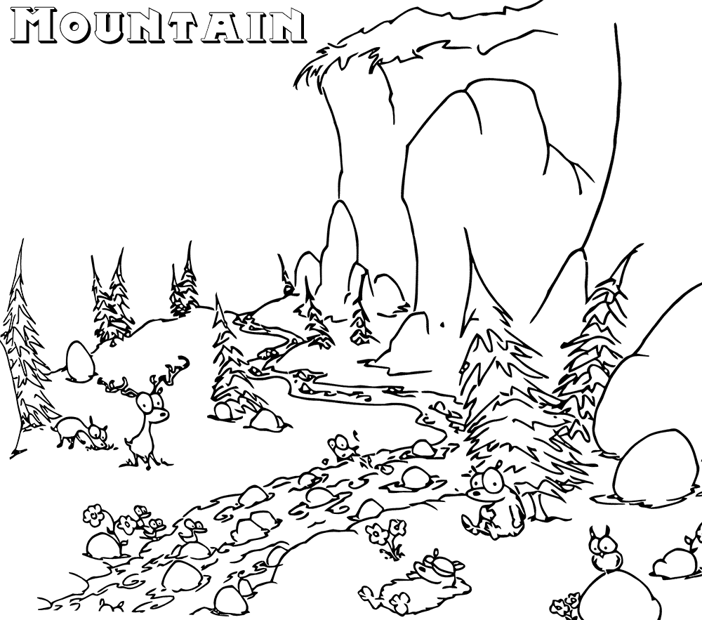 Mountains Coloring Pages - Best Coloring Pages For Kids