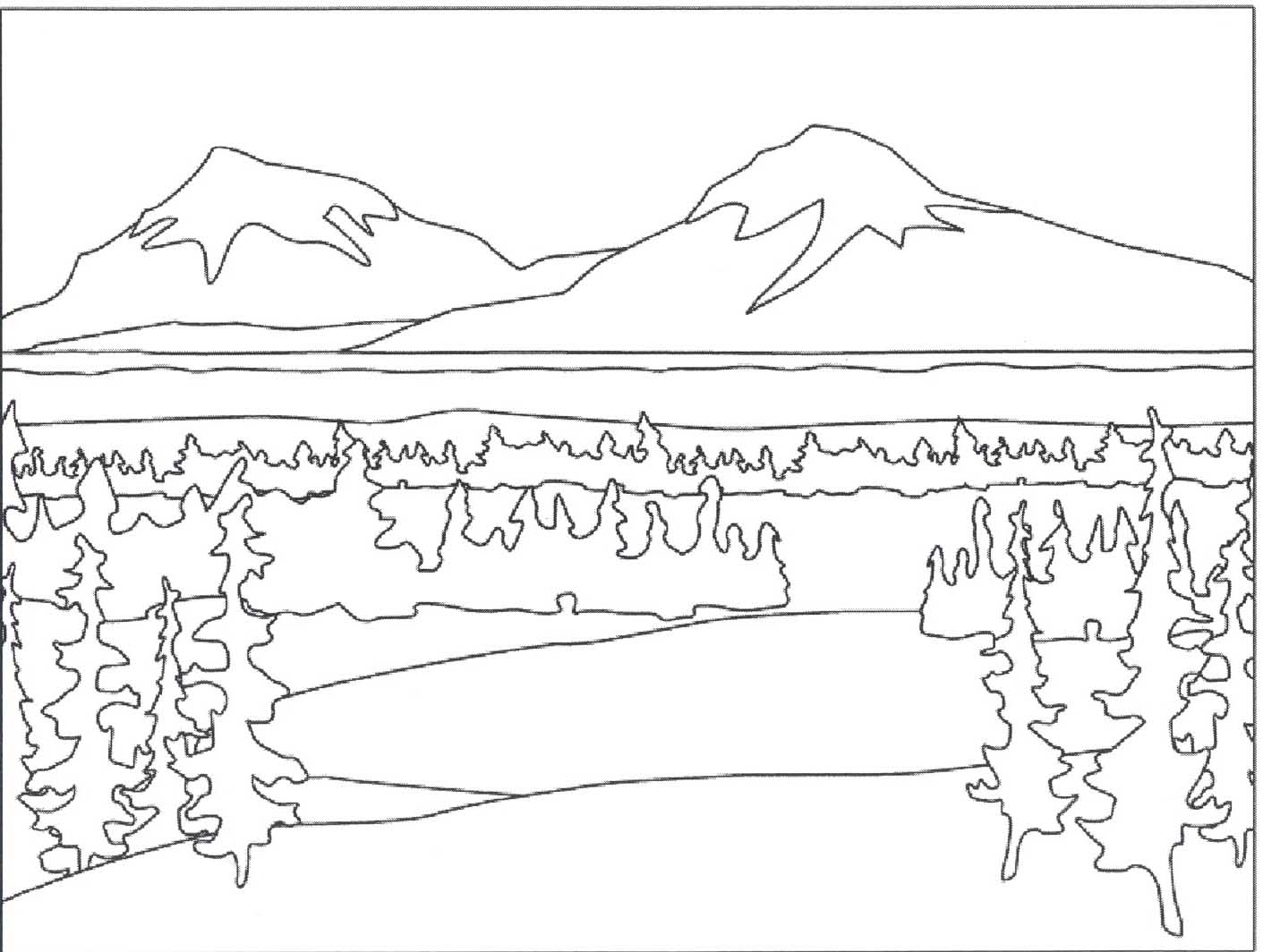 Mountains Coloring Pages - Best Coloring Pages For Kids