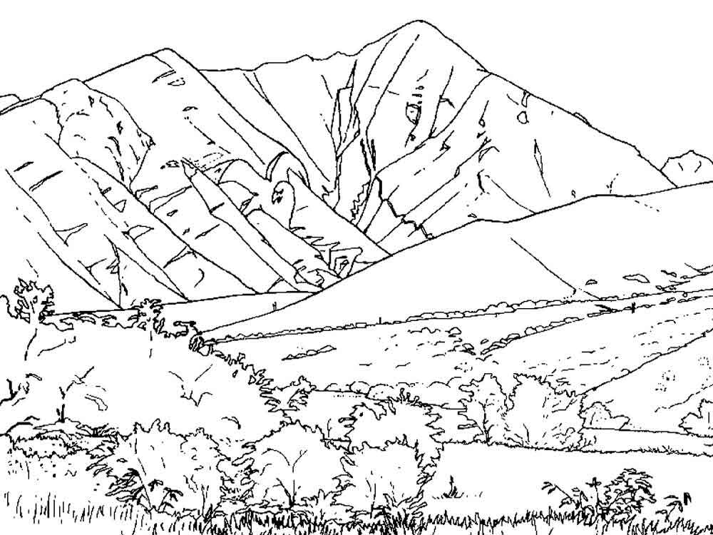 Mountains Coloring Pages - Best Coloring Pages For Kids