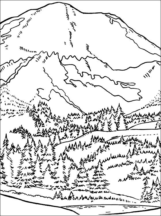 Mountains Coloring Pages - Best Coloring Pages For Kids