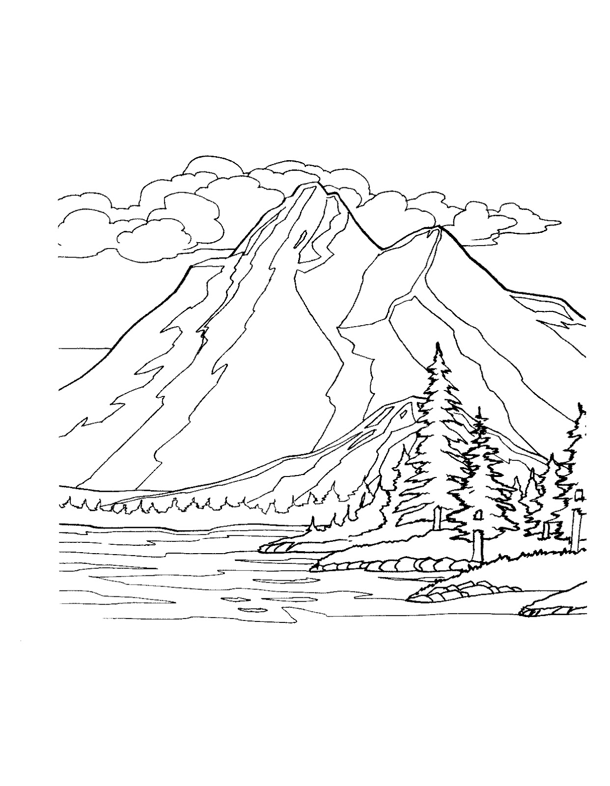 Download Mountains Coloring Pages - Best Coloring Pages For Kids