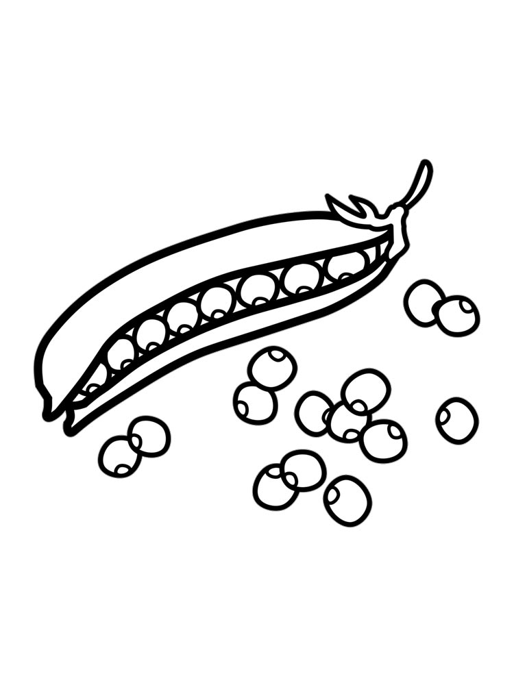 Peas Coloring Page