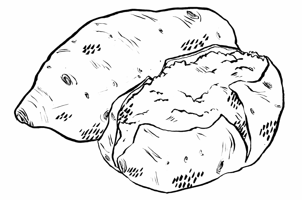 Potato Coloring Page