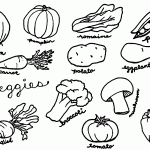 Print Vegetable Coloring Pages
