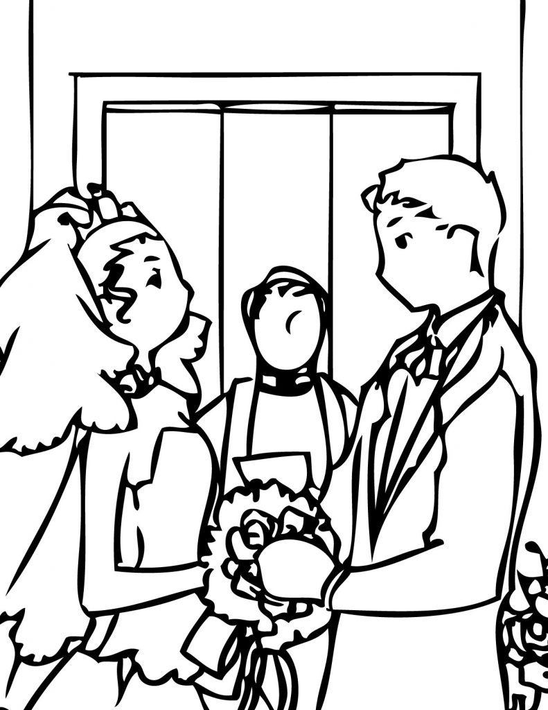 Print Wedding Coloring Pages