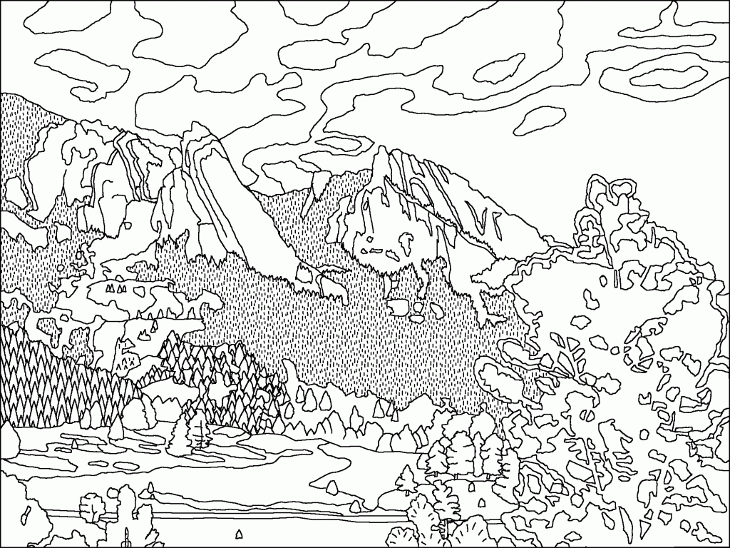 Mountains Coloring Pages - Best Coloring Pages For Kids