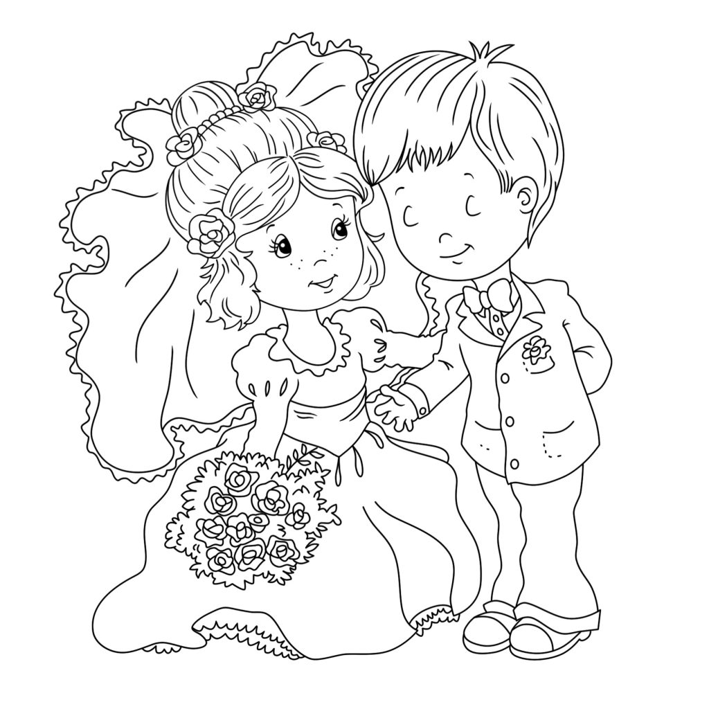 Wedding Cake Coloring Page