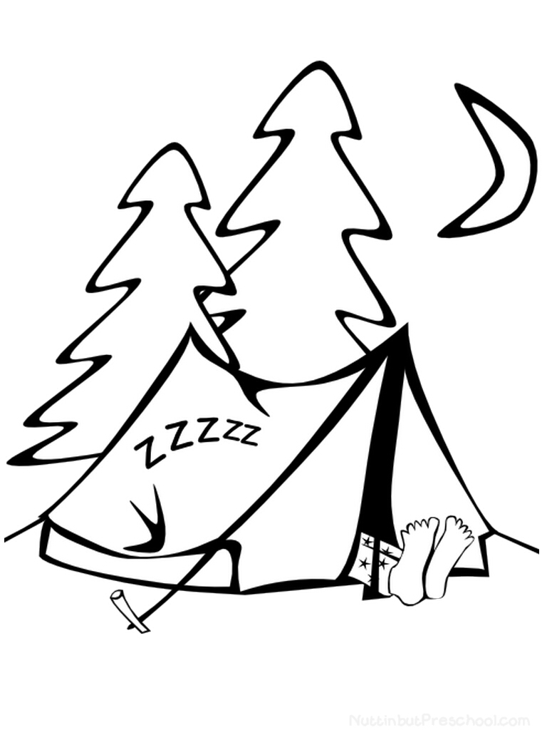 Camping Coloring Pages - Best Coloring Pages For Kids