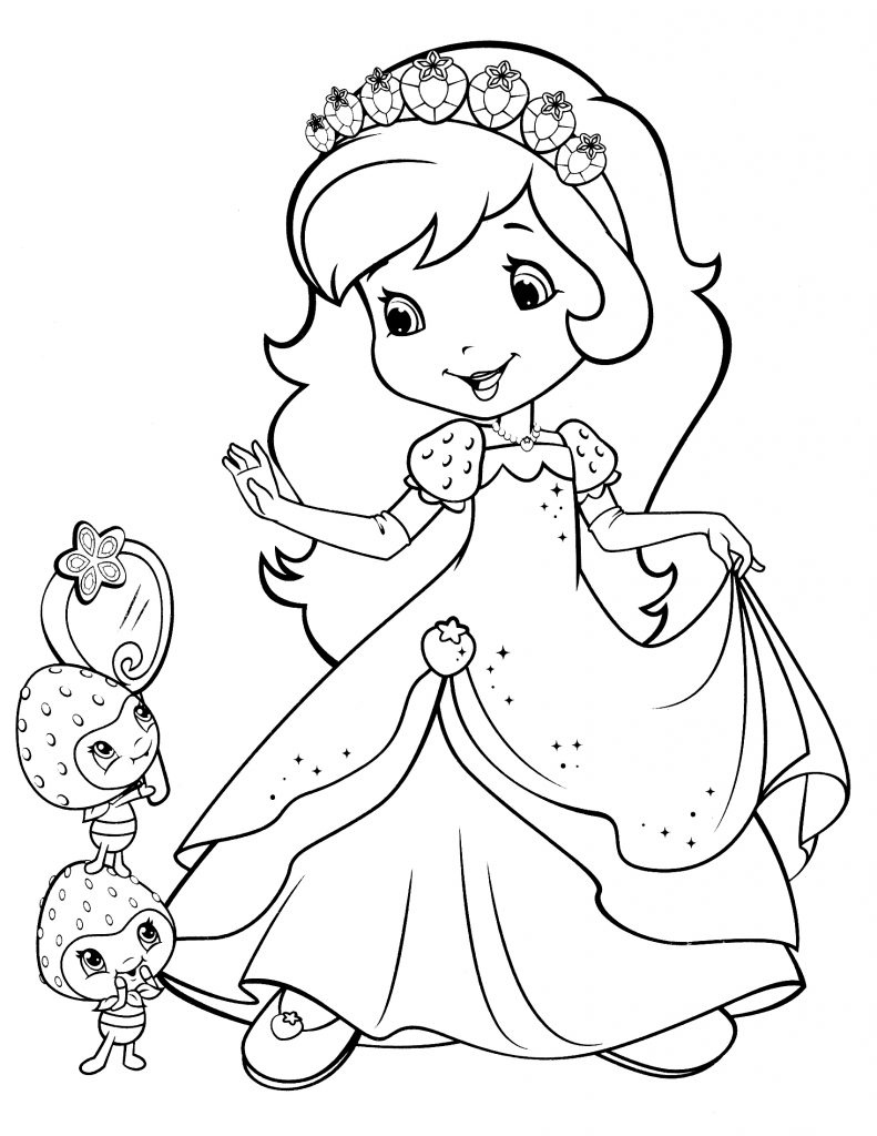 Strawberry Shortcake Dress Coloring Pages