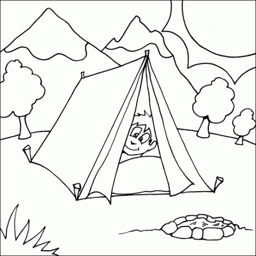 Camping Coloring Pages Best Coloring Pages For Kids