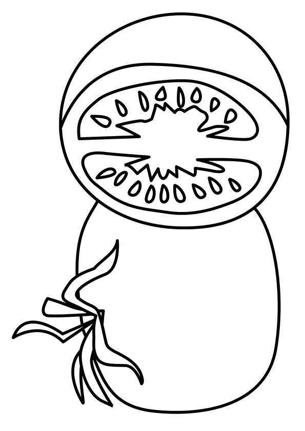 Tomato Coloring Page