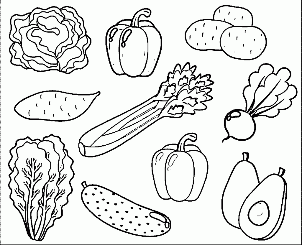 Vegetable Coloring Pages