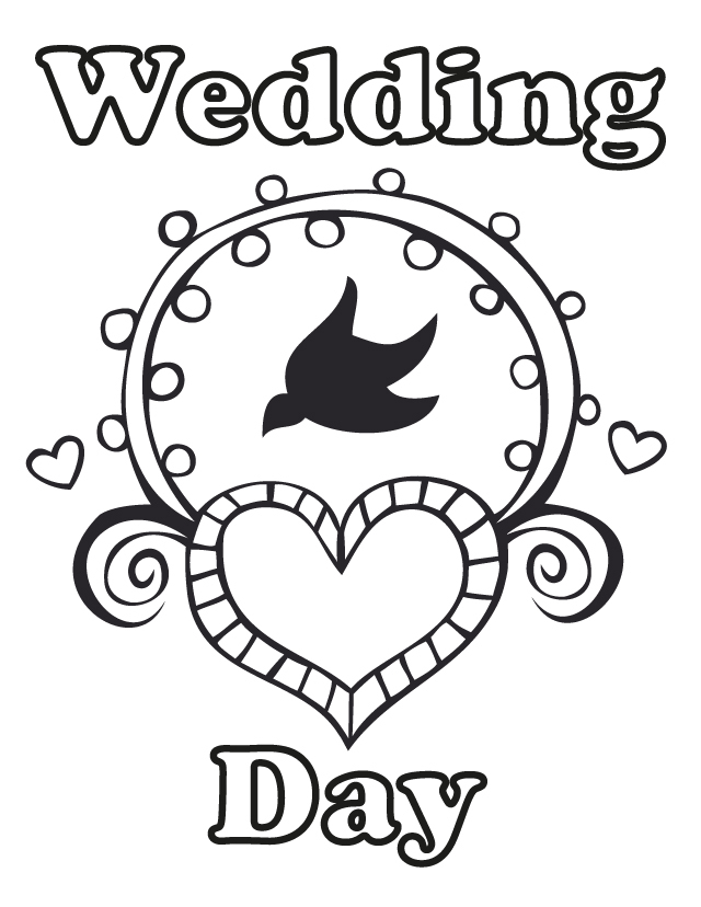Wedding Day Coloring Pages