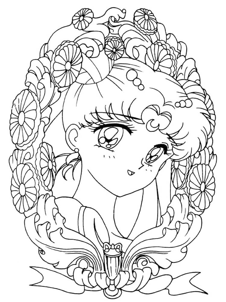 Anime Girl Coloring Page