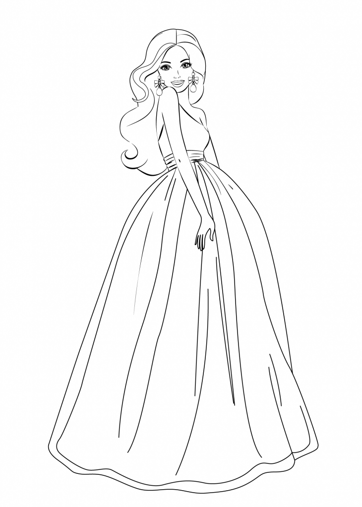 Barbie Coloring Pages for Girls