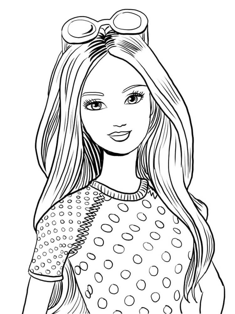 Barbie Girl Coloring Page