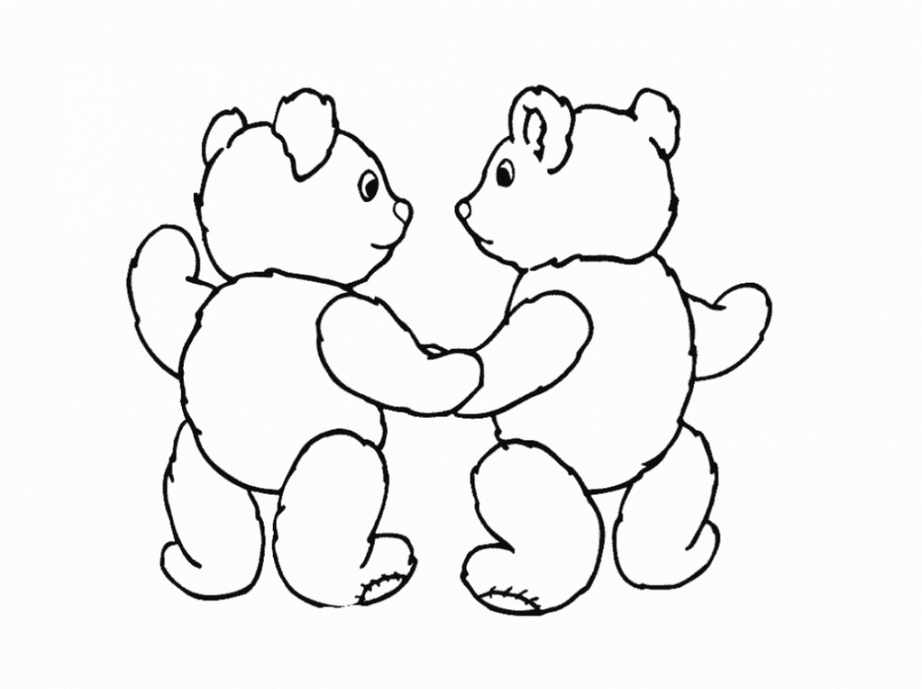 Bear Best Friends Coloring Pages