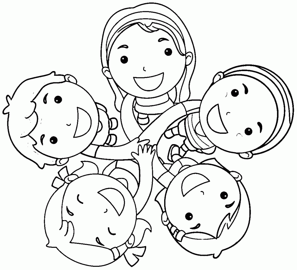 Best Friends Coloring Page Printables