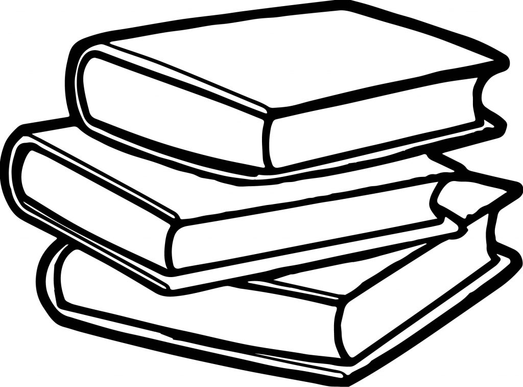 Books Coloring Page