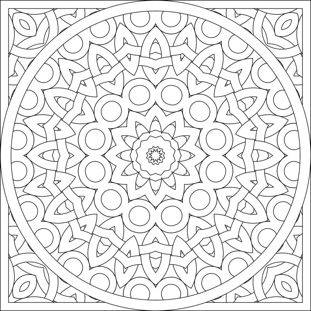 Circle Pattern Coloring Pages