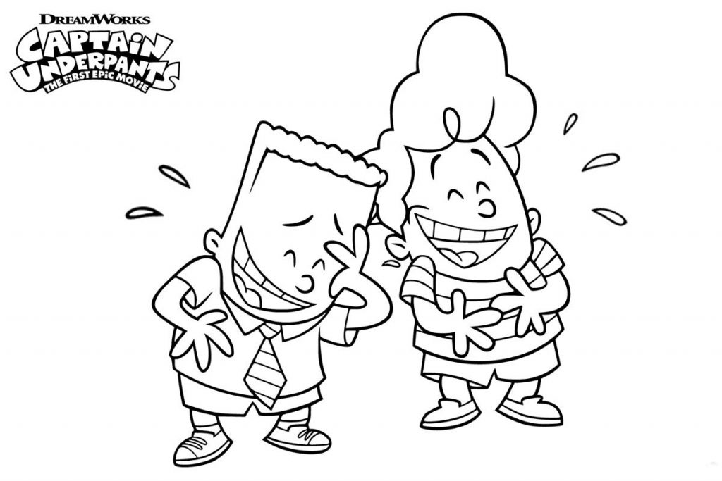 Color Free Captain Underpants Pages