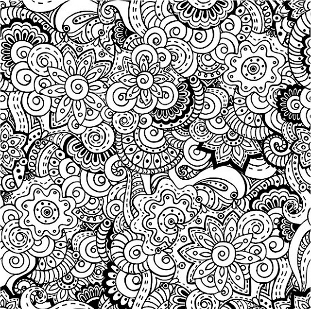 Detailed Doodle Coloring Pages for Adults