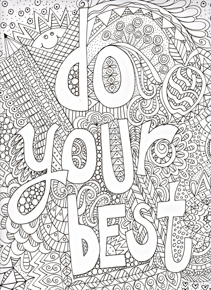 Quote Coloring Pages for Adults and Teens - Best Coloring Pages For Kids