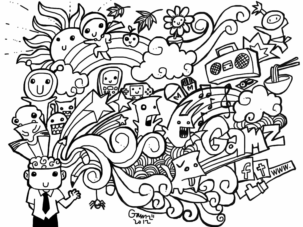 Coloring Page Doodle Art / Doodle Art Coloring Pages Free Coloring Pages : Doodle art coloring pages are a fun way for kids of all ages to develop creativity, focus, motor skills and color recognition.