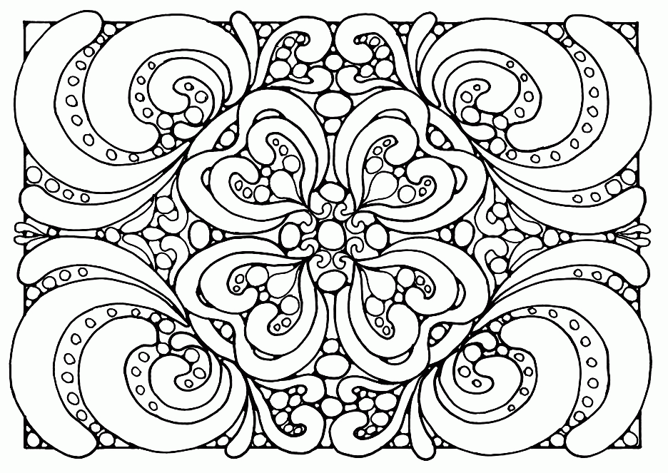 Floral Pattern Coloring Pages
