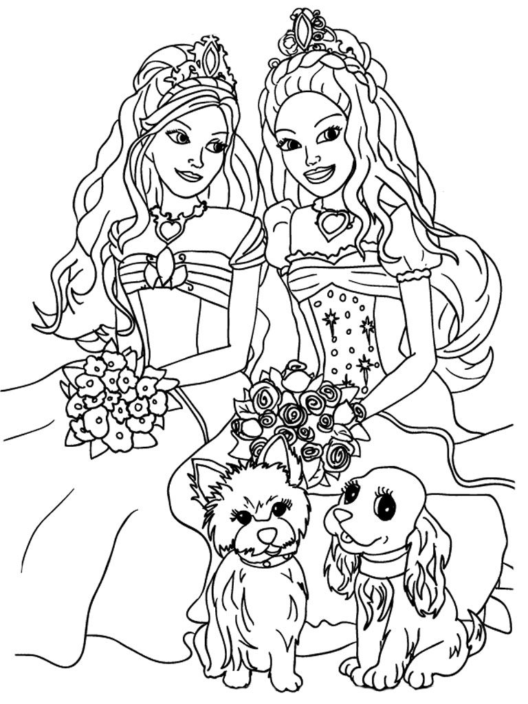 Free Barbie Coloring Pages for Girls