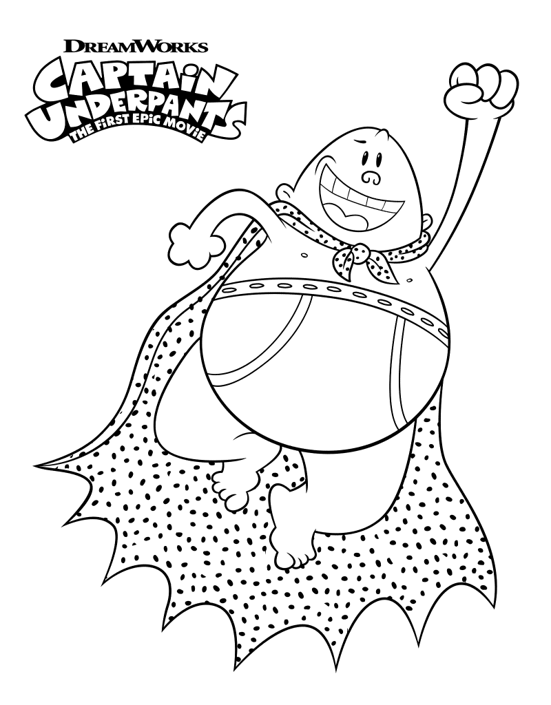 Free Captain Underpants Coloring Pages