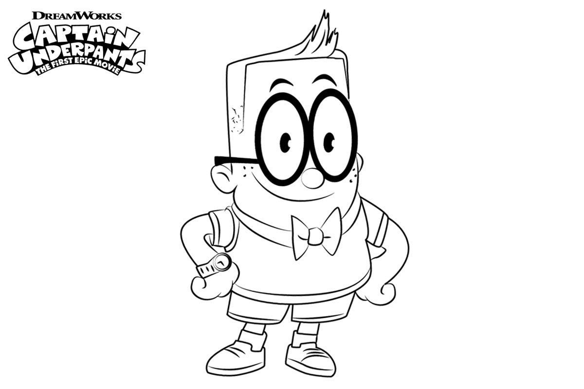 Captain Underpants Coloring Pages Best Coloring Pages For Kids