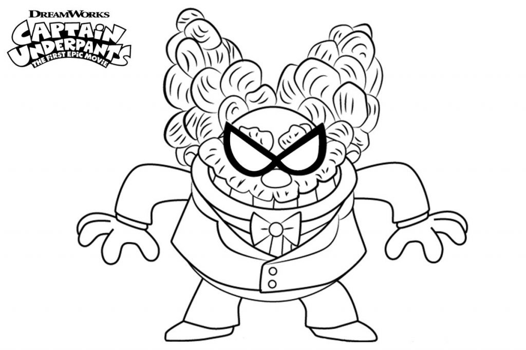 Free Printable Captain Underpants Coloring Pages