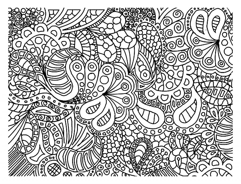 Hard Doodle Coloring Pages