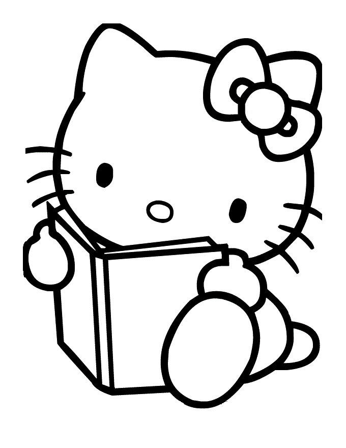 Hello Books Coloring Pages