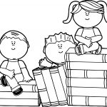Kids Books Coloring Page