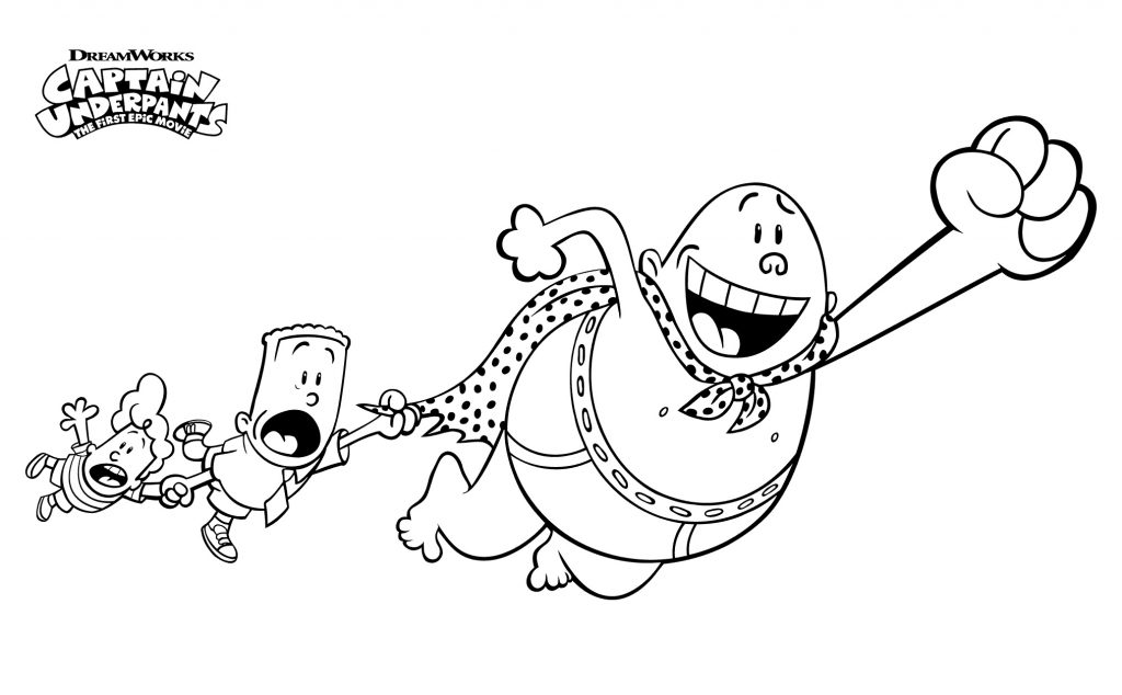 Print Free Captain Underpants Coloring Pages