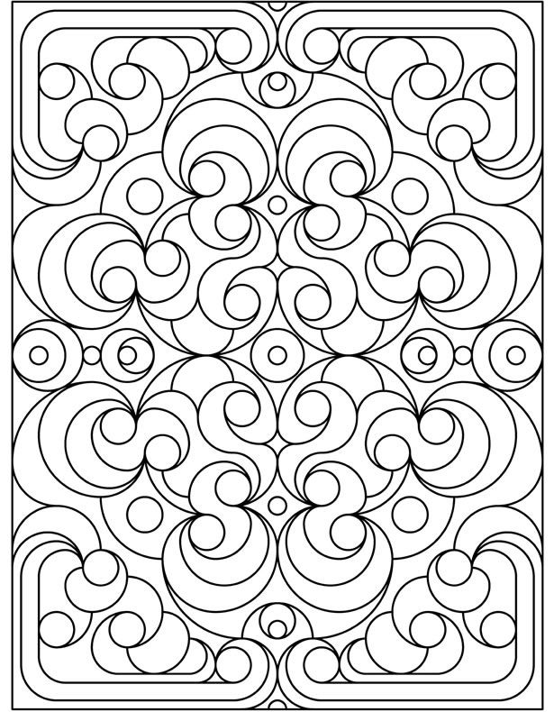 Print Pattern Coloring Pages