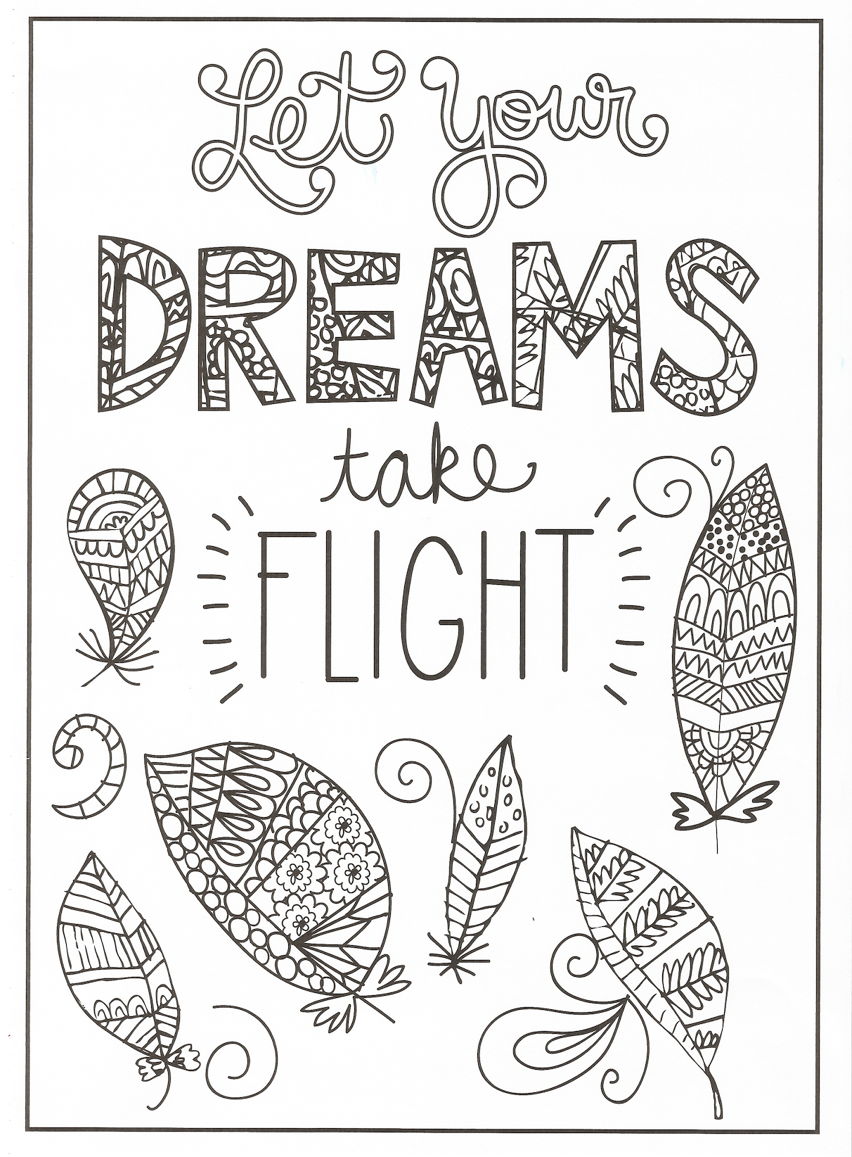 Quote Coloring Pages for Adults and Teens - Best Coloring Pages