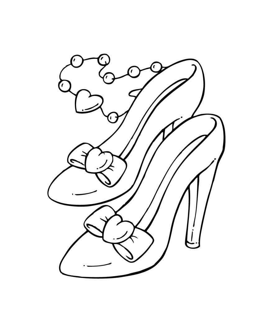 Shoes Coloring Pages for Girls