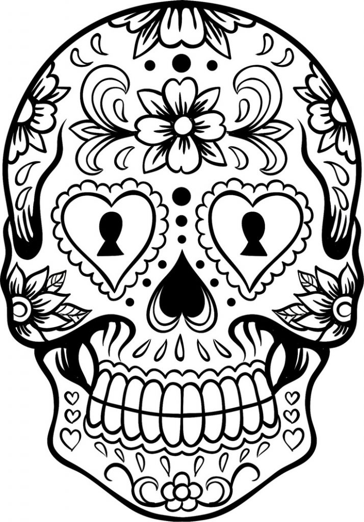 Sugar Skull Coloring Pages