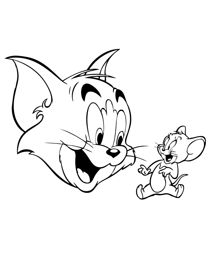 Tom and Jerry Best Friends Coloring Page