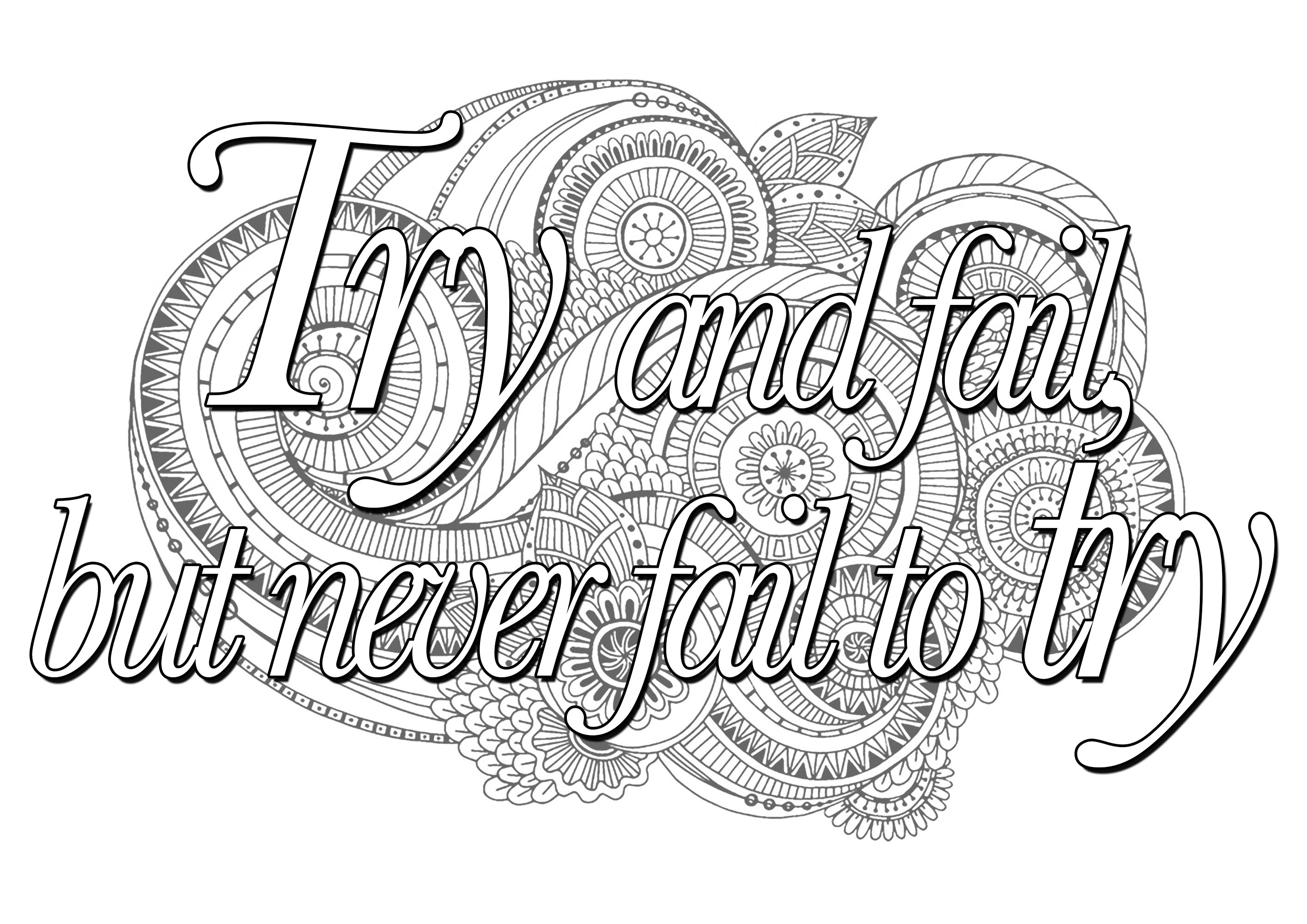 Quote Coloring Pages for Adults and Teens - Best Coloring Pages For Kids