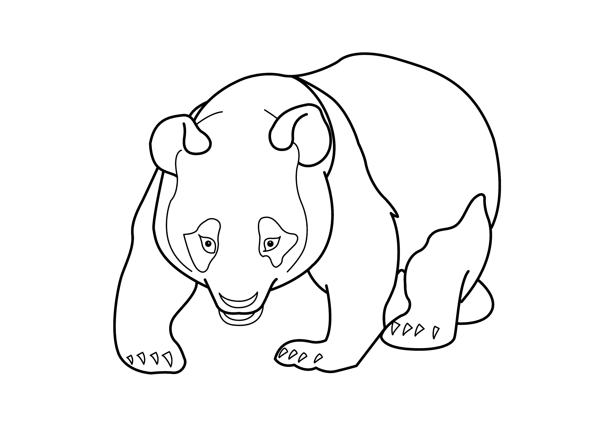 Featured image of post Panda Coloring Pages Easy Aside from the usual bamboo leaves it has